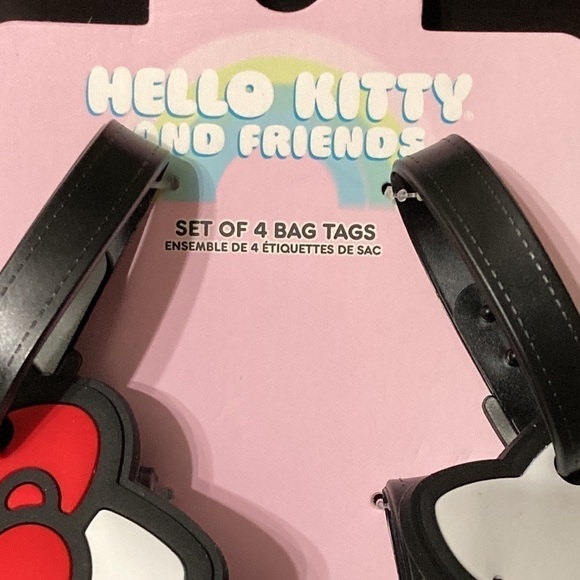 FINAL SALE! NWT! HELLO KITTY & FRIENDS SET OF 4 LUGGAGE TAGS - Picture 2 of 14